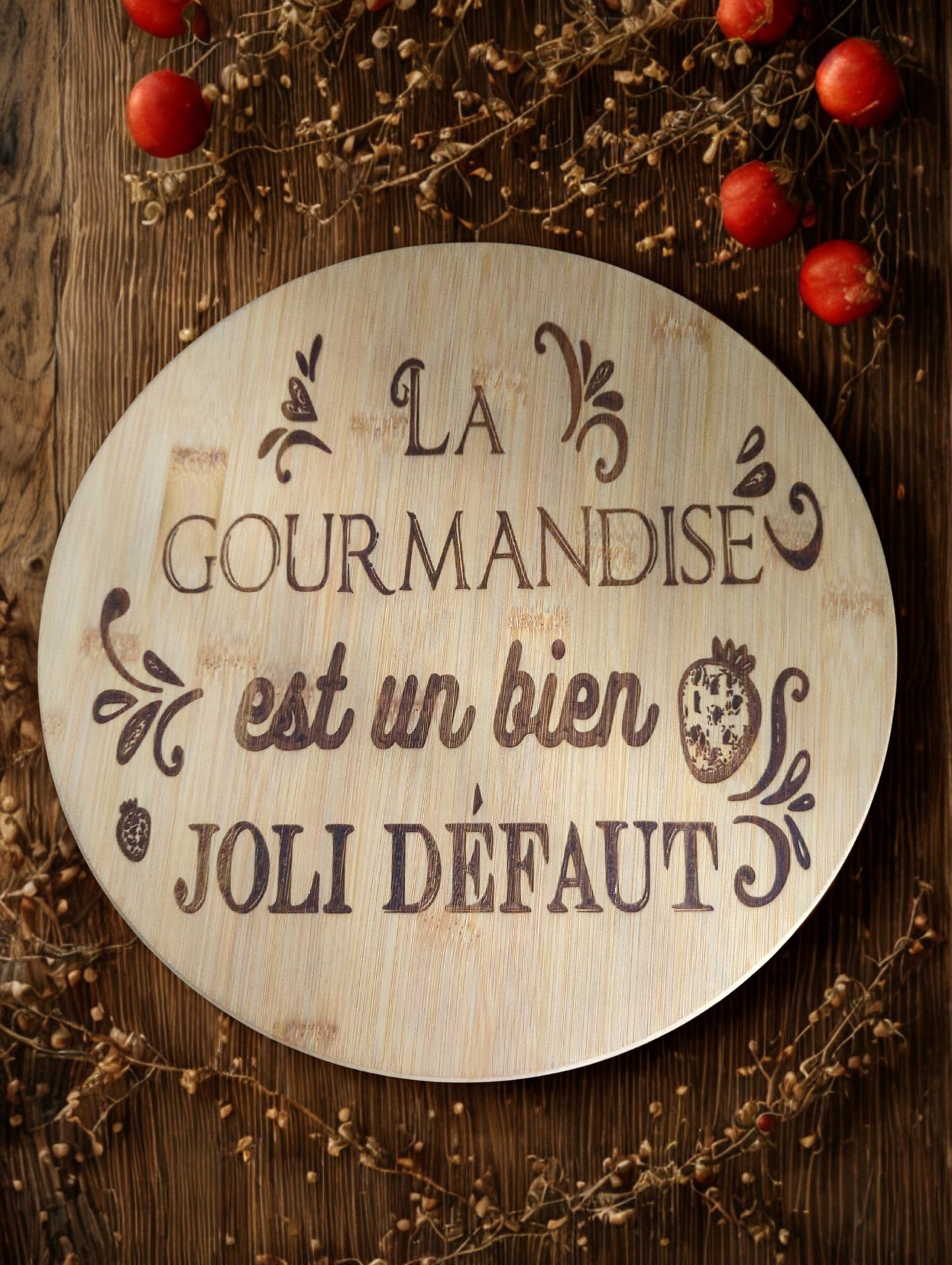 Plateau Tournant Gravé – Modèles Disponibles ou Personnalisation Libre